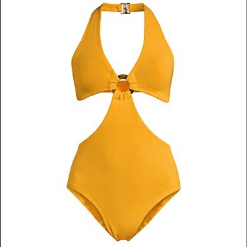 Hunza G Ursula Nile Cut-Out One-Piece Swimsuit